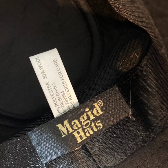 Magid Hats Black Wool Blend Bucket Hat main image 7